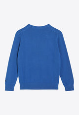 MC2 Saint Barth Kids Boys I'm Growing Too Fast Sweater Blue DOU0001-B02136I/R_MC2-17