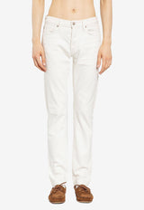 Tom Ford Straight-Leg Jeans DPH001-DMC059S25 AW008 White