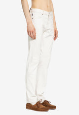 Tom Ford Straight-Leg Jeans DPH001-DMC059S25 AW008 White