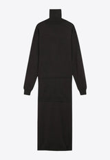 Lemaire Trompe-L'oeil Wool-Blend Dress Brown DR1082LK087/R_LEMAI-BR397