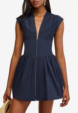 Cult Gaia Rocca Zip-Up Mini Dress Navy DR28809CO3123_NAVY