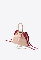 Mini Drawstring Top Handle Bag