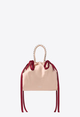 Mini Drawstring Top Handle Bag