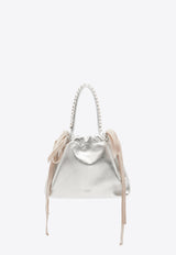 Mini Drawstring Top Handle Bag