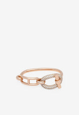 Adage Double MM Ring in Rose Gold and Diamonds