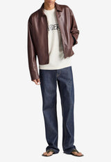 JW Anderson Logo Patch Straight-Leg Jeans Indigo DT0117_INDIGO