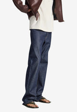 JW Anderson Logo Patch Straight-Leg Jeans Indigo DT0117_INDIGO