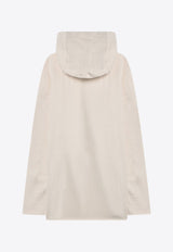 Rick Owens DRKSHDW Hollywood Oversized Logo Hoodie Ivory DU01E3280FNEP5P/Q_DARKS-2108