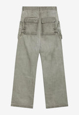 Rick Owens DRKSHDW Vintage-Effect Cargo Pants Beige DU01F4368DSN/S_DARKS-138