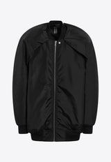 Rick Owens DRKSHDW Zip-Up Oversized Bomber Jacket Black DU02E7789NCV/R_DARKS-09