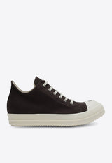Rick Owens DRKSHDW Canvas Low-Top Sneakers Gray DU02E7802DOEP5/R_DARKS-78911