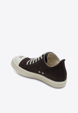 Rick Owens DRKSHDW Canvas Low-Top Sneakers Gray DU02E7802DOEP5/R_DARKS-78911