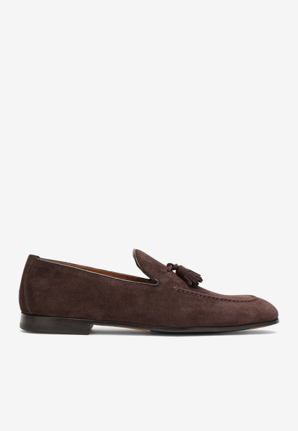 Doucal's Tassels Suede Loafers DU1080PANNUF106/O_DOUCA-TM23 Brown