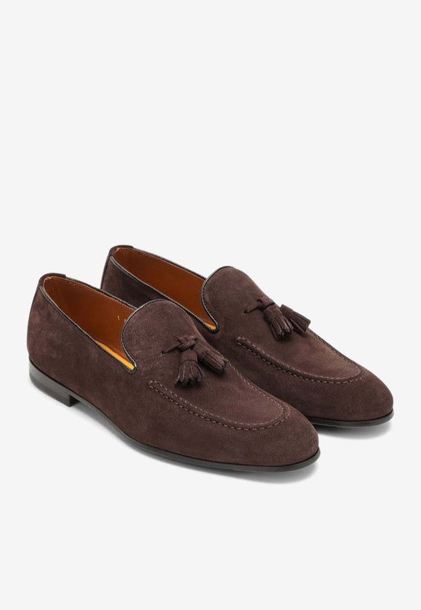 Doucal's Tassels Suede Loafers DU1080PANNUF106/O_DOUCA-TM23 Brown