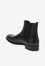 Doucal's Smooth Leather Chelsea Boots Black DU3480FREDUF159/R_DOUCA-NN00
