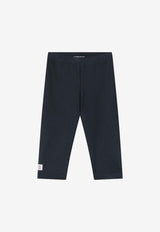 Douuod Kids Girls Logo Patch Leggings Black DW6A30-AJ0331/Q_DOUD-930