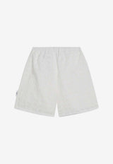 Douuod Kids Girls Elasticated Mini Shorts White DW6P49-AM0062/Q_DOUD-100