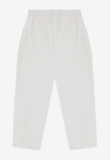Douuod Kids Boys Logo Straight-Leg Pants White DW6P61-AP0522/Q_DOUD-101