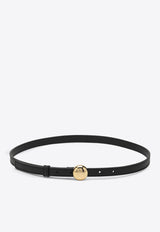 Loewe Pebble Calfskin Thin Belt Black E619Z16X17LE/R_LOEW-1206