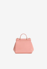 Dolce & Gabbana Kids Girls Sicily Patent Leather Top Handle Bag Pink EB0003 A1067 88438