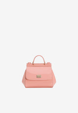 Dolce & Gabbana Kids Girls Sicily Patent Leather Top Handle Bag Pink EB0003 A1067 88438