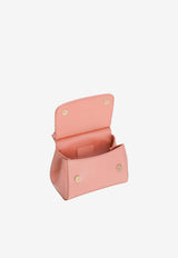 Dolce & Gabbana Kids Girls Sicily Patent Leather Top Handle Bag Pink EB0003 A1067 88438