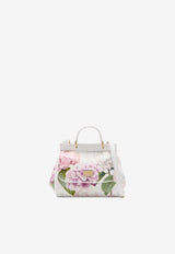 Dolce & Gabbana Kids Girls Sicily Floral Print Leather Top Handle Bag Multicolor EB0003 AX811 HA5XG