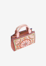 Dolce & Gabbana Kids Girls Carretto Print DG Logo Tote Bag Multicolor EB0116 AX345 HF6CK