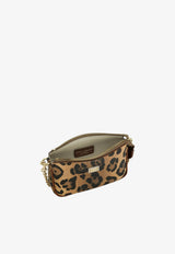 Dolce & Gabbana Kids Girls DG Candy Leopard Print Shoulder Bag Brown EB0268 A0239 HYNBM