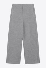 Max Mara Ebrien Wool-Blend Pants Gray EBRIENWO/R_MAXM-002