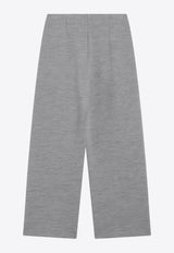 Max Mara Ebrien Wool-Blend Pants Gray EBRIENWO/R_MAXM-002