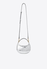 Jimmy Choo Mini Edie Metallic Leather Hobo Bag Silver EDIE HOBO MINI DAO SILVER/LIGHT GOLD
