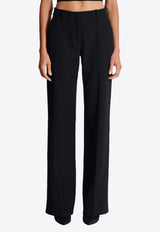 Balmain Tailored Grain De Poudre Wool Pants Black EF1PO160WC09_BLACK