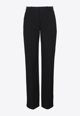 Balmain Tailored Grain De Poudre Wool Pants Black EF1PO160WC09_BLACK