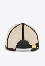 Balmain Canvas Couture Baseball Cap Beige EF1XA340CC16_BEIGE MULT
