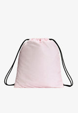 Dolce & Gabbana Kids Girls DG Logo Print Nylon Backpack Pink EM0050 AZ589 HF5ZL