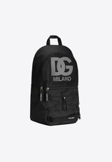 Dolce & Gabbana Kids Boys DG Logo Backpack EM0144 AM476 8B939 Black