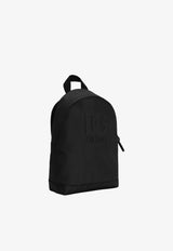 Dolce & Gabbana Kids Boys DG Logo Patch Backpack Black EM0147 AU927 80999