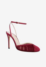 Andrea Wazen Emma 105 Tulle Pumps Bordeaux EMM105TSBOR-PS26_BORDEAUX