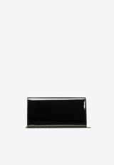 Jimmy Choo Emmie Patent Leather Clutch Bag Black EMMIE PAT BLACK/LIGHT GOLD