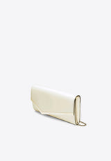 Jimmy Choo Emmie Patent Leather Clutch Bag Latte EMMIE PAT LATTE/LIGHT GOLD