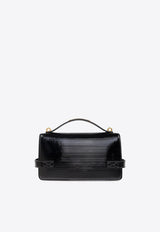 Balmain B-Buzz 24 Leather Top Handle Bag Black EN0DA828LPIS_BLACK