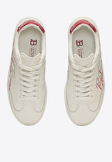Balmain Swan Lipstick Low-Top Sneakers White EN0VI735LIPS_WHITE