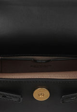 Balmain B-Buzz 19 Leather Top Handle Bag Black EN1AE742LAVE_BLACK