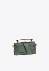 Balmain B-Buzz 19 Leather Top Handle Bag Green EN1AE742LSLX_GREEN