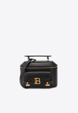 Balmain B-Buzz 19 Vanity Leather Top Handle Bag Black EN1BH952LSLX_BLACK