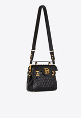 Balmain B-Buzz 23 Diamond-Quilted Top Handle Bag Black EN1DB530LHLB_BLACK