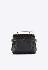 Balmain B-Buzz 23 Diamond-Quilted Top Handle Bag Black EN1DB530LHLB_BLACK