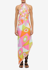 Pucci Occhi Print Silk Dress Multicolor