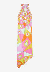 Pucci Occhi Print Silk Dress Multicolor